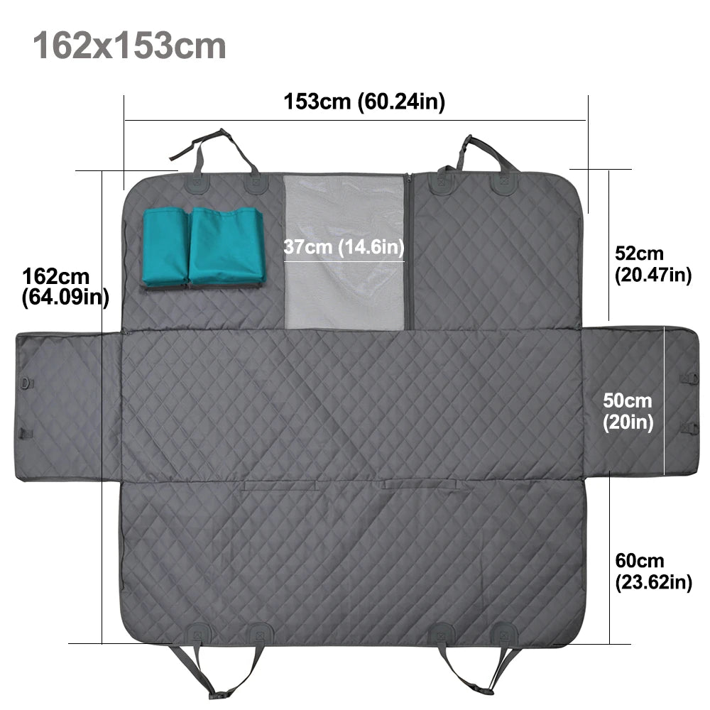 PETRAVEL-funda para asiento de coche para perros, impermeable, para viaje, hamaca, Protector de asiento trasero, estera, portador de seguridad para perros