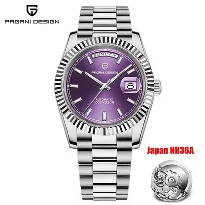 Pagani Design DD40 Men's Automatic Watch – NH36A Movement, Sapphire Crystal, 100M Water Resistant