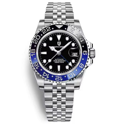Pagani Design PD-1662 Men’s GMT Mechanical Watch – 40mm Sports, Sapphire Crystal, 100M Water Resistant