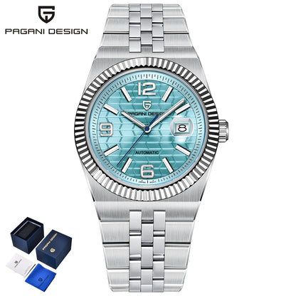 Pagani Design YS027 Men’s Automatic Watch – 3D Rhombus Dial, Miyota 8215, Sapphire Crystal, 100M Water Resistant