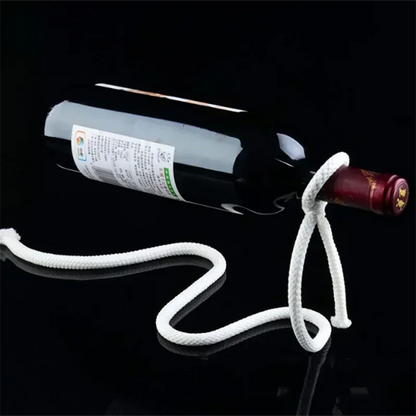 Soporte Mágico para Botellas de Vino – Suspensión de Cadena de Hierro para Cocina, Comedor o Bodega