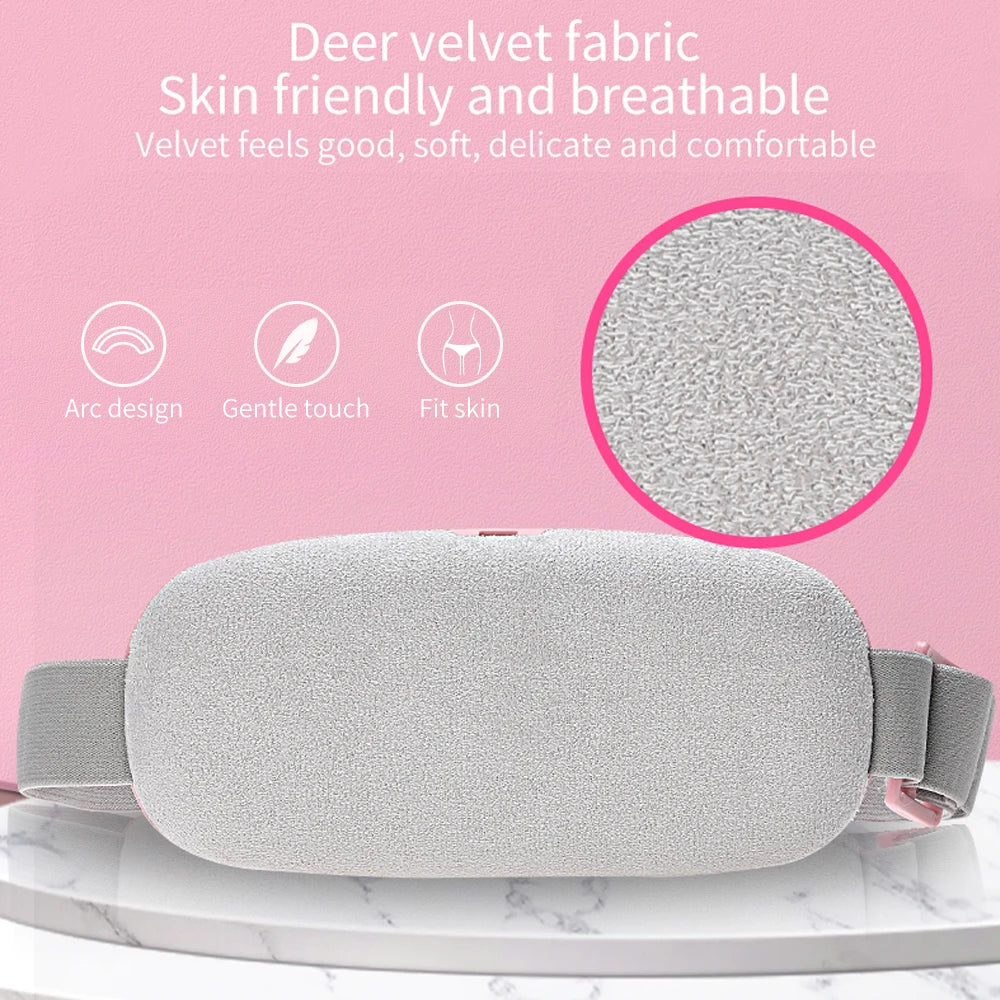 Almohadilla térmica Menstrual, cinturón de palacio cálido inteligente para aliviar el dolor de la cintura durante la menstruación, herramientas de masaje de cintura Abdominal