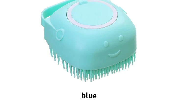 Cepillo de baño para mascotas, masajeador de silicona suave, Gel de ducha, cepillo de baño, herramientas de limpieza, peine, suministros de limpieza para perros y gatos