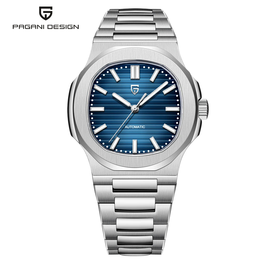 Pagani Design PD-1728 Men’s Automatic Watch – Rose Gold, Sapphire Crystal, 100M Water Resistant