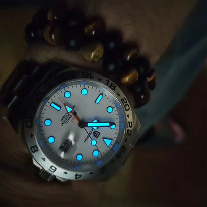 Pagani Design PD-1682 Men’s GMT Automatic Watch – 42mm Vintage, Sapphire Crystal, 100M Water Resistant