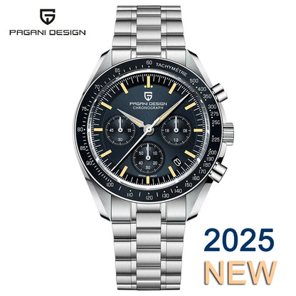 Pagani Design PD-1701B V5 Men’s Chronograph Watch – Moonwatch Tribute, Sapphire Crystal, 100M Water Resistant