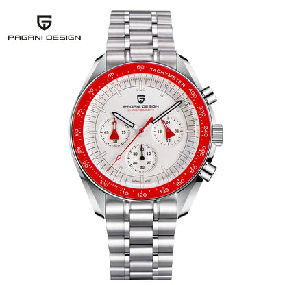 Pagani Design PD-1701B V5 Men’s Chronograph Watch – Moonwatch Tribute, Sapphire Crystal, 100M Water Resistant