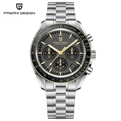 Pagani Design PD-1701B V5 Men’s Chronograph Watch – Moonwatch Tribute, Sapphire Crystal, 100M Water Resistant