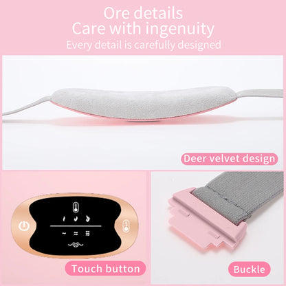 Almohadilla térmica Menstrual, cinturón de palacio cálido inteligente para aliviar el dolor de la cintura durante la menstruación, herramientas de masaje de cintura Abdominal