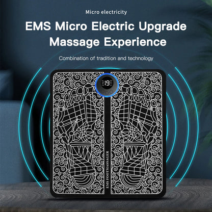 Almohadilla masajeadora de pies eléctrica, esterilla de masaje electroestimulador EMS, Masajeador muscular, relajación de pies, Masajeador de Fitness, carga USB