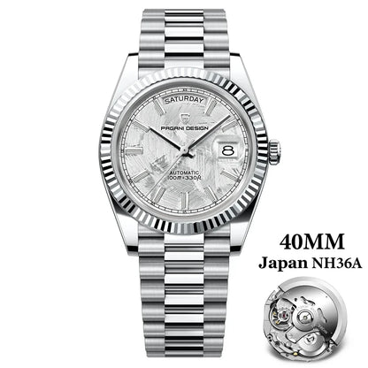 Pagani Design DD40 Men's Automatic Watch – NH36A Movement, Sapphire Crystal, 100M Water Resistant