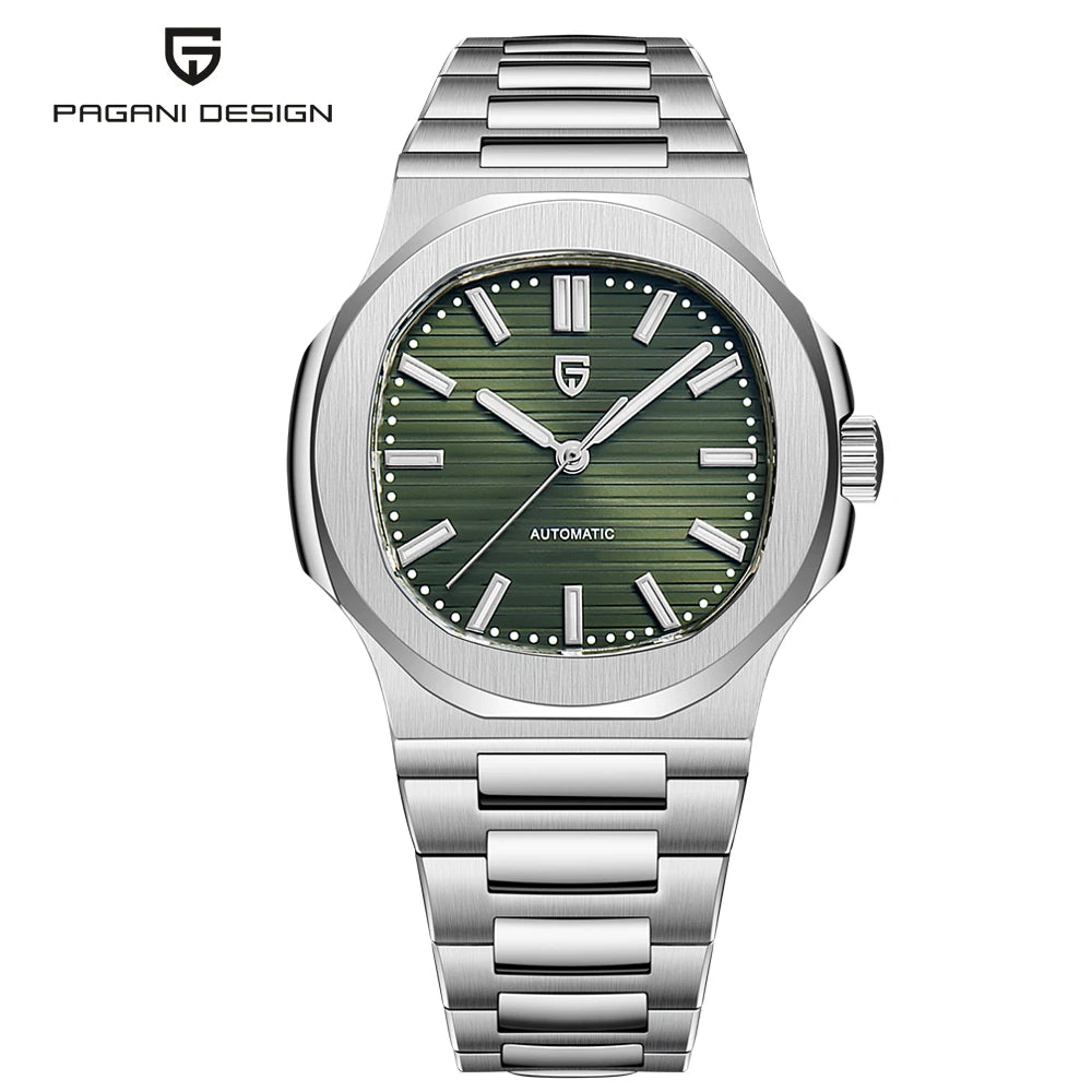 Pagani Design PD-1728 Men’s Automatic Watch – Rose Gold, Sapphire Crystal, 100M Water Resistant