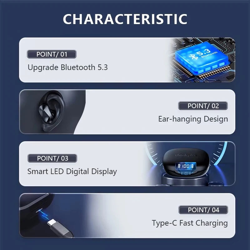 Nuevos auriculares deportivos Lenovo LP75 TWS, auriculares inalámbricos Bluetooth 5,3, auriculares estéreo HiFi resistentes al agua con reducción de ruido y micrófonos