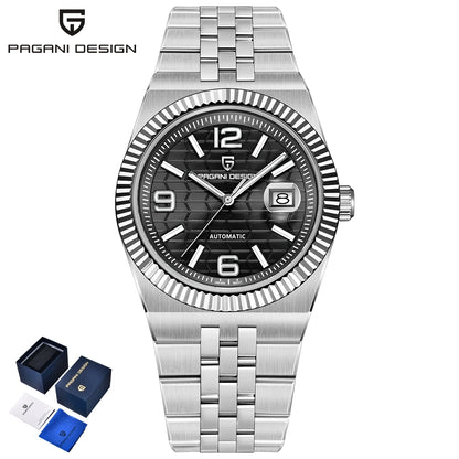 Pagani Design YS027 Men’s Automatic Watch – 3D Rhombus Dial, Miyota 8215, Sapphire Crystal, 100M Water Resistant