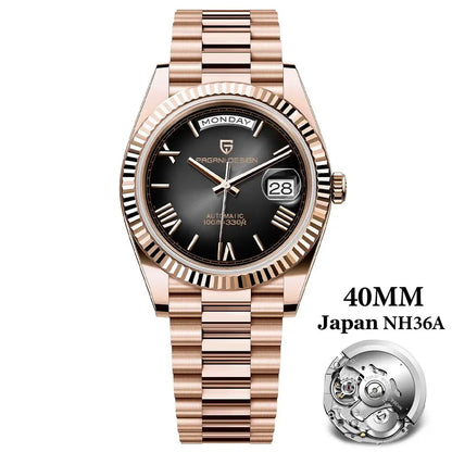 Pagani Design DD40 Men's Automatic Watch – NH36A Movement, Sapphire Crystal, 100M Water Resistant