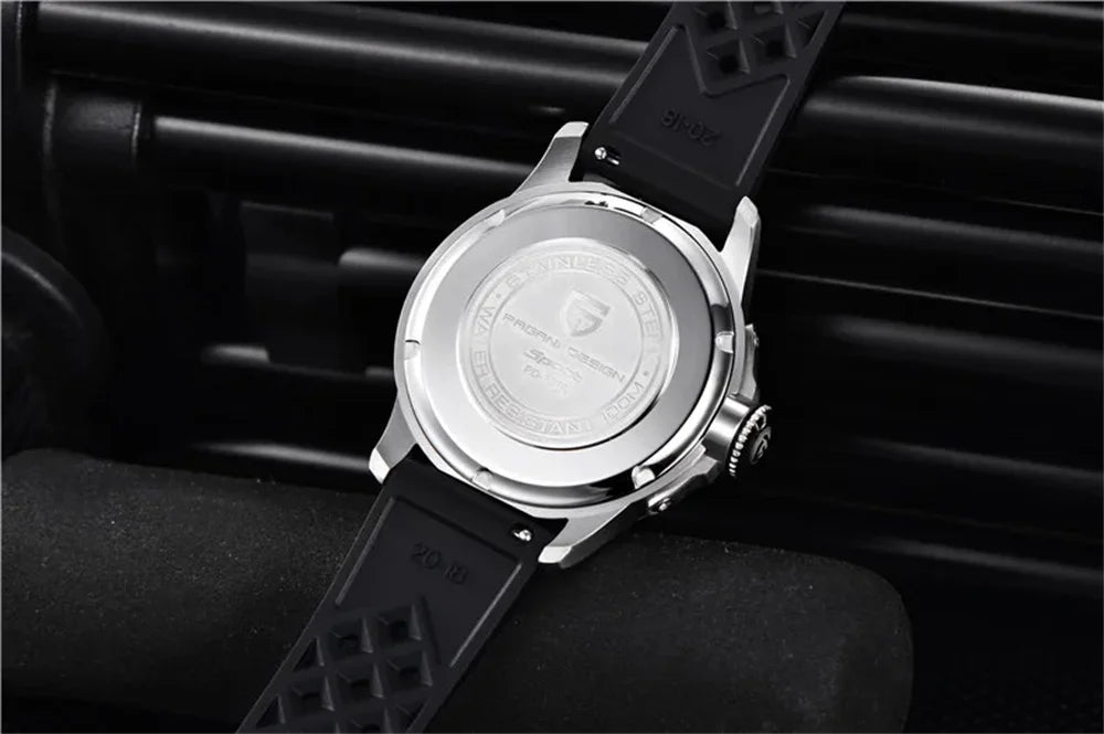 PAGANI DESIGN PD-1780 Men's Quartz Watch – Sapphire Crystal, 100M Waterproof, Luminous, Calendar