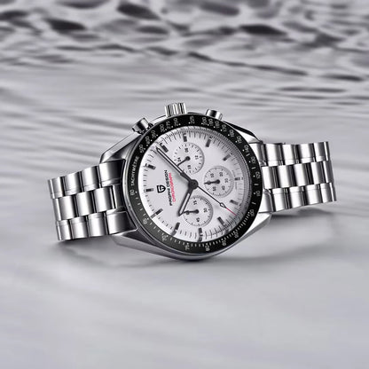 Pagani Design PD-1701B V5 Men’s Chronograph Watch – Moonwatch Tribute, Sapphire Crystal, 100M Water Resistant