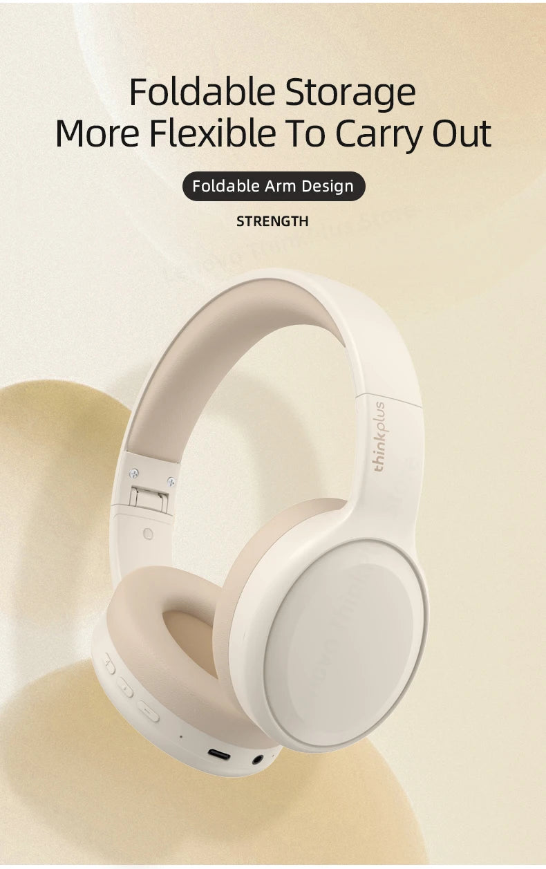 Original Lenovo th30 auriculares inalámbricos auriculares para juegos Bluetooth 5,0 auriculares plegables auriculares deportivos