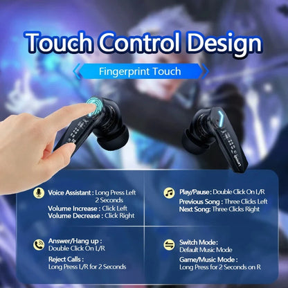 Lenovo GM2 Pro TWS inalámbrico Bluetooth V5.3 auriculares HD llamada baja latencia auriculares modo Dual música Gaming auriculares GM2PRO