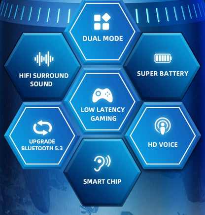 Lenovo GM2 Pro TWS inalámbrico Bluetooth V5.3 auriculares HD llamada baja latencia auriculares modo Dual música Gaming auriculares GM2PRO