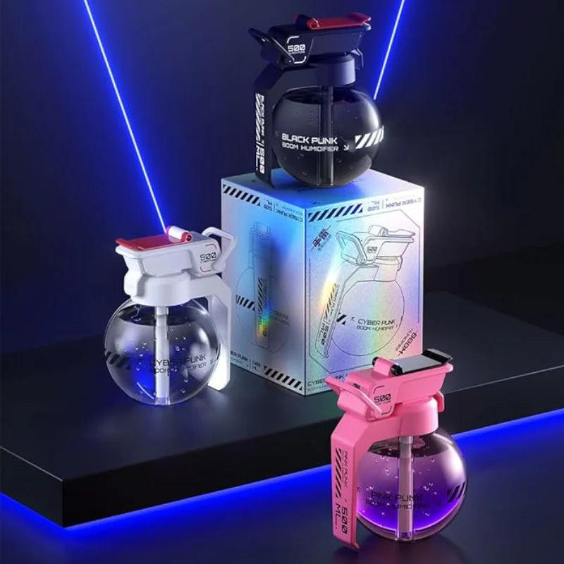 Mini Humidificador USB con Luz LED Nocturna – Difusor de Aromas Portátil para Hogar, Oficina o Coche