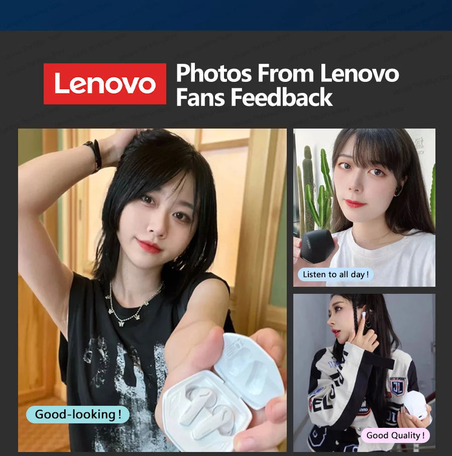 Lenovo GM2 Pro TWS inalámbrico Bluetooth V5.3 auriculares HD llamada baja latencia auriculares modo Dual música Gaming auriculares GM2PRO