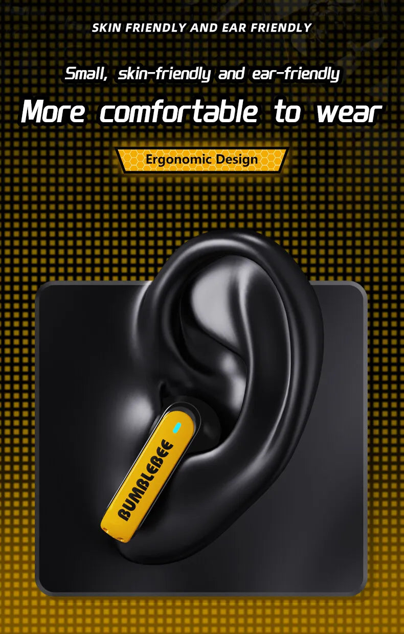 Auriculares Gamer TWS TF-T01 con Bluetooth 5.3, Cancelación de Ruido y Micrófono – Diseño Transformers