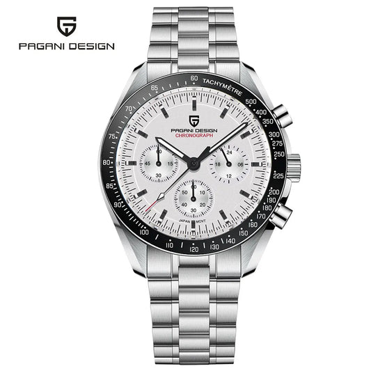 Pagani Design PD-1701B V5 Men’s Chronograph Watch – Moonwatch Tribute, Sapphire Crystal, 100M Water Resistant