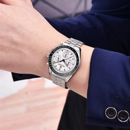 Pagani Design PD-1701B V5 Men’s Chronograph Watch – Moonwatch Tribute, Sapphire Crystal, 100M Water Resistant